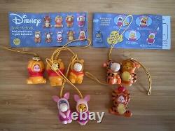 Disney Winnie the Pooh Figure Peek-A-Pooh Series Charm Rare Frog Lot Set Eeyore