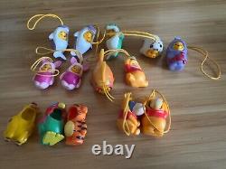 Disney Winnie the Pooh Figure Peek-A-Pooh Series Charm Rare Frog Lot Set Eeyore