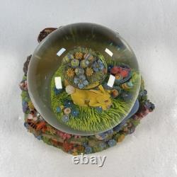 Disney Winnie the Pooh & Friends Musical Snow Globe Easter Parade Egg Hunt Works