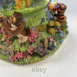 Disney Winnie the Pooh & Friends Musical Snow Globe Easter Parade Egg Hunt Works