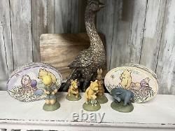 Disney Winnie the Pooh & Friends Set Resin Figurines by Charpente