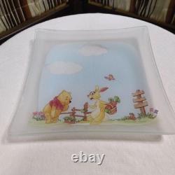 Disney Winnie the Pooh Glass Plate size L1/size S5 set Winnie the Pooh Winnie