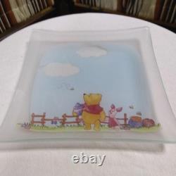 Disney Winnie the Pooh Glass Plate size L1/size S5 set Winnie the Pooh Winnie