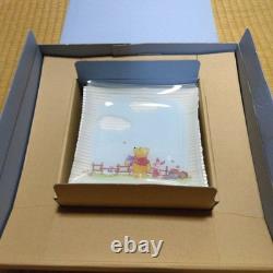 Disney Winnie the Pooh Glass Plate size L1/size S5 set Winnie the Pooh Winnie