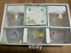 Disney Winnie the Pooh Glass cold tea set with water repellent coaster