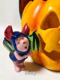 Disney Winnie the Pooh Halloween Candle Holder LED Light Ceramic Figurine Tigger