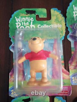Disney Winnie the Pooh Happy Collectible Figures COMPLETE SET NEW