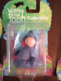 Disney Winnie the Pooh Happy Collectible Figures COMPLETE SET NEW