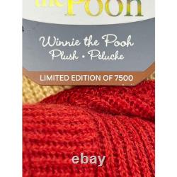 Disney Winnie the Pooh Knit Plush Limited Edition 7500 Collectible Bear NWT