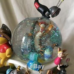Disney Winnie the Pooh PIRATES Musical Motion Blower Figurines SnowGlobe-MIB