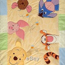 Disney Winnie the Pooh Peeking Pooh 7 Piece Nursery Crib Bedding Set