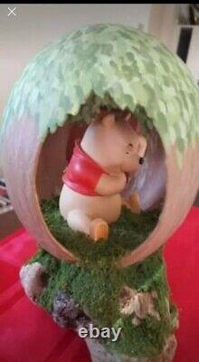 Disney Winnie the Pooh Porcelain Figurine Think Bear Inside Hand Crafted and