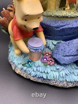 Disney Winnie the Pooh SNOW GLOBE Musical Tigger Piglet Eeyore