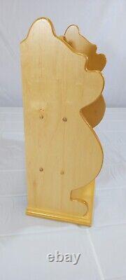 Disney Winnie the Pooh Silhouette Wood Wall Trinket Display Shelf, 3 Shelves