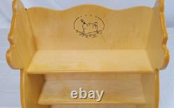 Disney Winnie the Pooh Silhouette Wood Wall Trinket Display Shelf, 3 Shelves