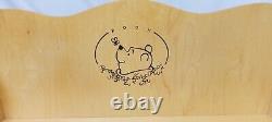 Disney Winnie the Pooh Silhouette Wood Wall Trinket Display Shelf, 3 Shelves