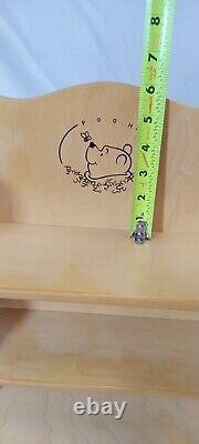 Disney Winnie the Pooh Silhouette Wood Wall Trinket Display Shelf, 3 Shelves