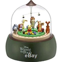 Disney Winnie the Pooh Table clock Music Box 4RH787MC05 Japan new