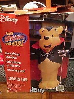 Disney Winnie the Pooh Vampire Dracula Halloween Giant Airblown Inflatable 7 Ft+