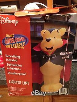 Disney Winnie the Pooh Vampire Dracula Halloween Giant Airblown Inflatable 7 Ft+