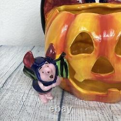 Disney Winnie the Pooh Vampire Tigger Ceramic Halloween Pumpkin Decor Vintage