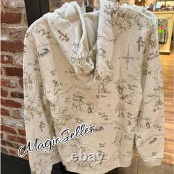 Disney Winnie the Pooh Women's Full Zip Hoodie Size M New