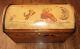 Disney Winnie The Pooh Wooden Curved Top Toy Chest Box Vintage Pine Wood