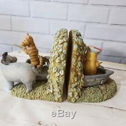 Disney's Classic Winnie the Pooh Piglet Tigger Rowboat Bookends Charpente Rare