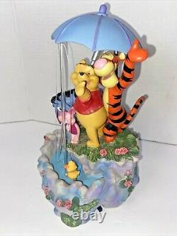 Disney's Collectible Winnie The Pooh And Friends Musical Raining Water Fountain