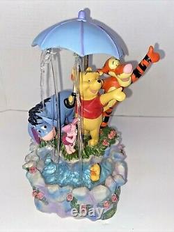 Disney's Collectible Winnie The Pooh And Friends Musical Raining Water Fountain