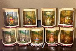 Disney's Tiny Kingdom Winnie the Pooh and the Honey Tree Figurines 1996 Set Of 9