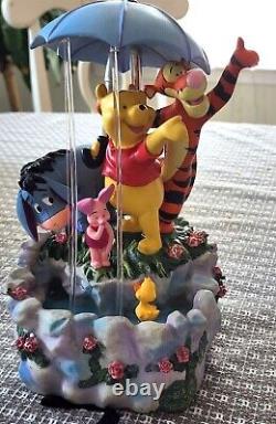 Disney's Winnie The Pooh And Friends Musical Raining Water Fountain In Box VIDEO