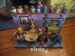 Disney's Winnie the Pooh Music Box Hanukkah Kid's Menorah Charming Rare! IN BOX