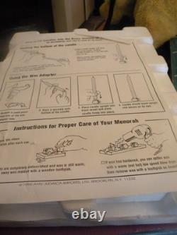 Disney's Winnie the Pooh Music Box Hanukkah Kid's Menorah Charming Rare! IN BOX