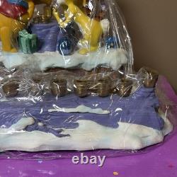 Disney's Winnie the Pooh Music Box Hanukkah Kid's Menorah Charming Rare! IN BOX