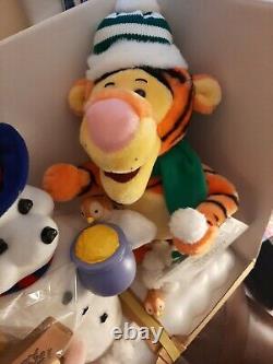 Disney's Winnie the Pooh, Piglet, Tigger Animated, Musical Christmas Decor NEW