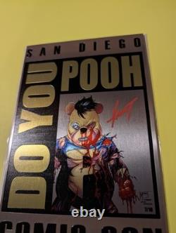 Do You Pooh Comic Embossed Metal Ltd 10 Nm Signed With Coa 7/10