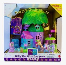 ENTIRE COLLECTION! Vintage 1998 Mattel Pooh's Friendly Places Treehouse Set