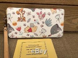 EUC Disney Dooney & Bourke Winnie The Pooh Wallet Wrislet Tigger Eeyore & PALS