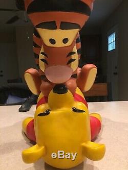 Extremely Rare Disney Winnie The Pooh And Tigger Big Fig Figure Statue