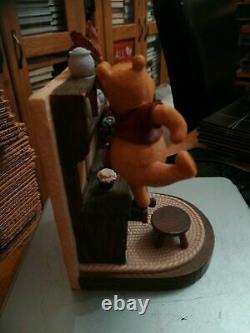 Extremely Rare! Walt Disney Winnie The Pooh Home Figurine Bookends Statue Set