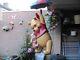 Extremely Rare! Walt Disney Winnie The Pooh And Piglet Flying On Umbrella Statue