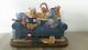 Extremely Rare! Walt Disney Winnie The Pooh Reading On Couch Bookends Statue Set
