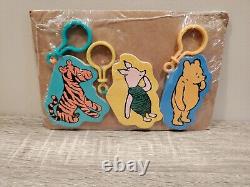 Extremely Rare Winnie The Pooh Set Of 3 Clip And Read, NEW Pooh, Tigger & Piglet