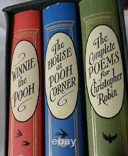 FOLIO SOCIETY The Complete WINNIE the POOH 3 Vol Set Ilustrated Slip Case