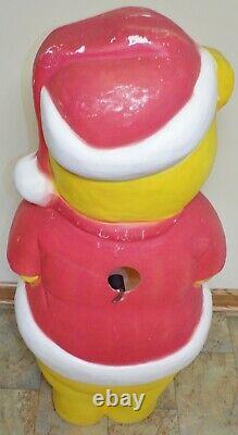 FREE Shipping 43 Union Winnie the Pooh Christmas Figure Plastic Blow Mold