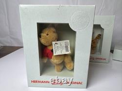 Fabulous Set Hermann Winnie The Pooh Mohair Characters, Limited Edition Boxed