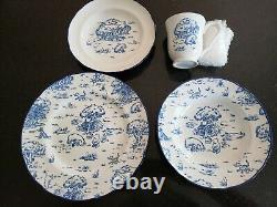 Four (4) Disney Winnie The Pooh Stoneware Place Settings New, Never Used