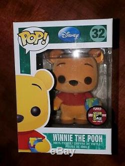 Funko PoP! 2012 SDCC Flocked Winnie The Pooh LE 480 Pcs in Hard Stack Protector