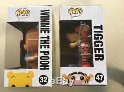 Funko Pop Disney Winnie The Pooh & Tigger #32 & #47 (Vaulted) withProtectors
